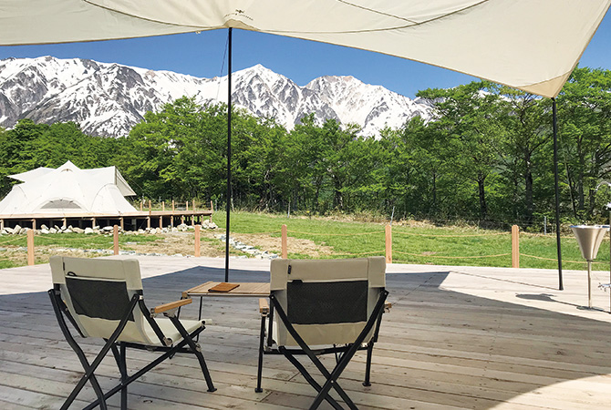 在日本北阿爾卑斯，暢享野奢